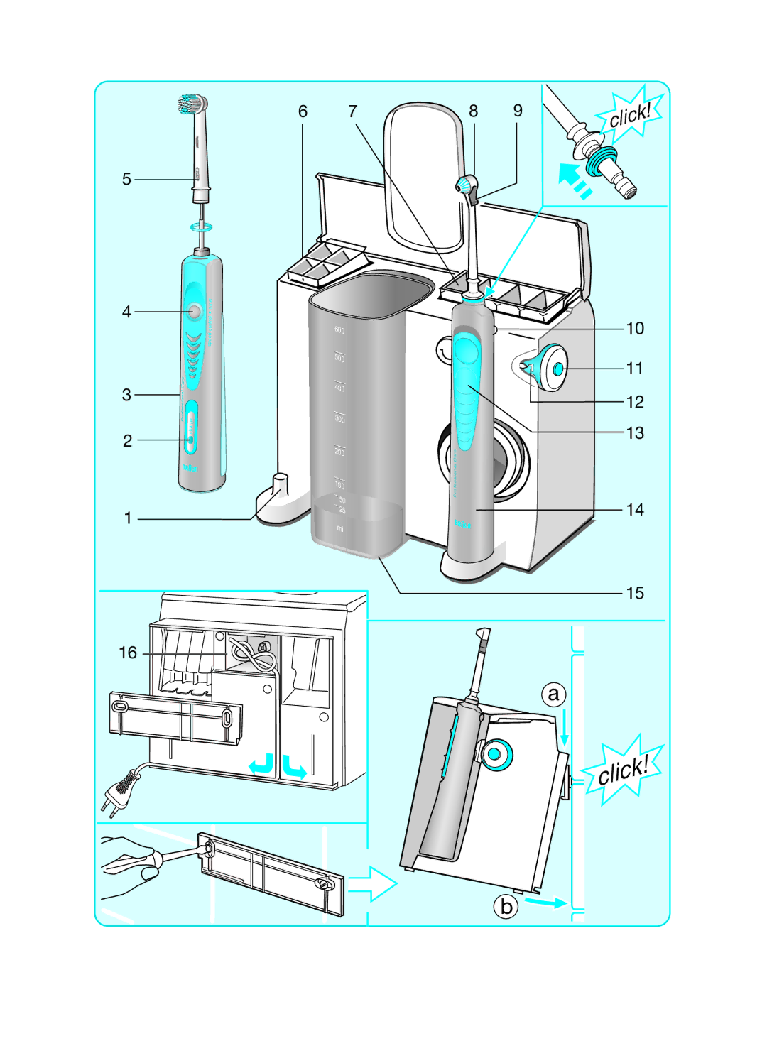 Braun 8500 Series manual Click 