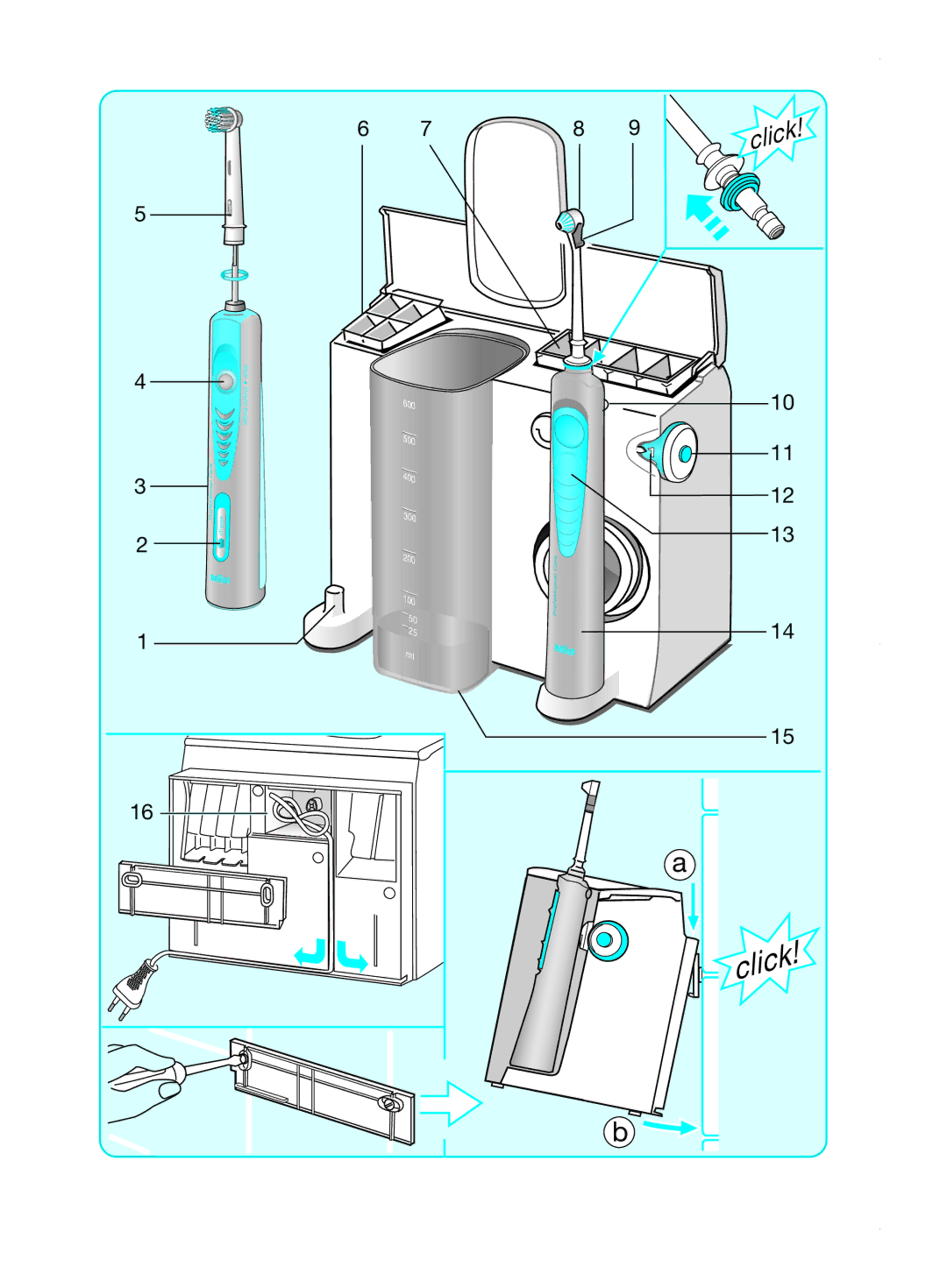 Braun 8500 manual Click 