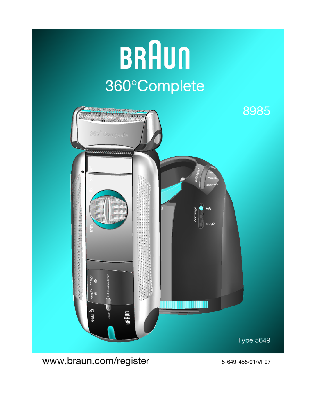 Braun 8985 manual 