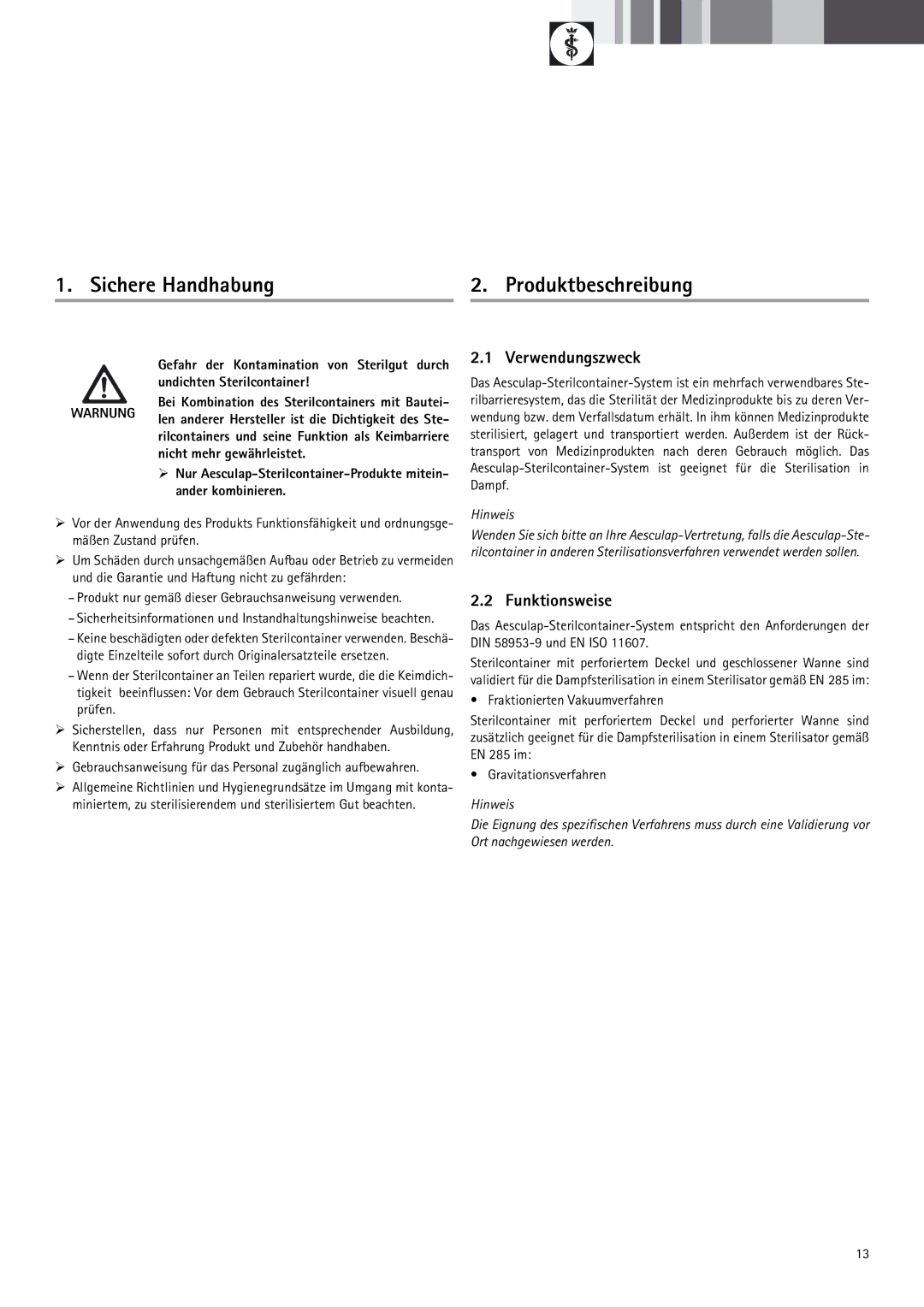 Braun 9-Jul manual Sichere Handhabung, Produktbeschreibung, Verwendungszweck, Funktionsweise, Hinweis 