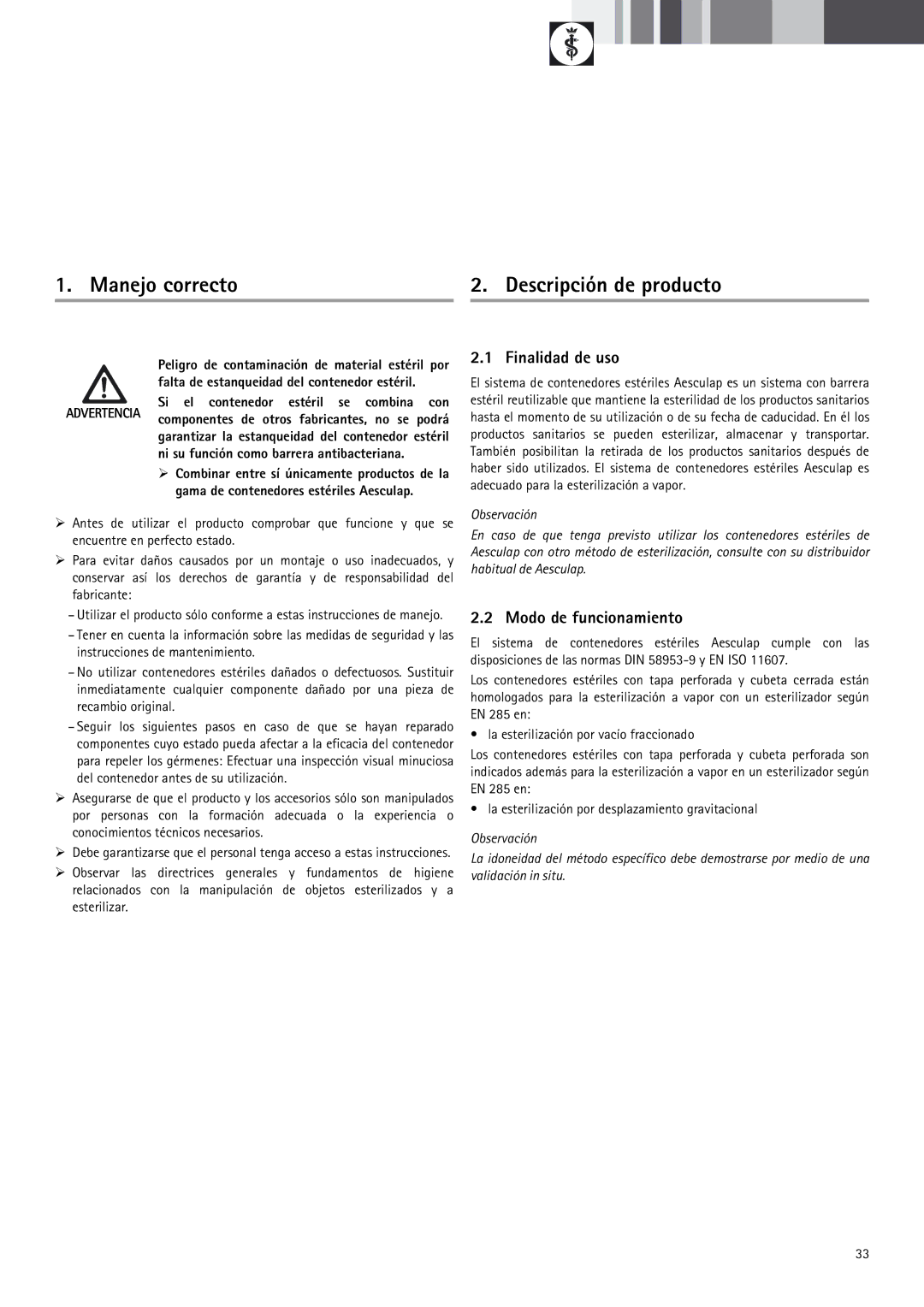 Braun 9-Jul manual Manejo correcto, Descripción de producto, Finalidad de uso, Modo de funcionamiento 