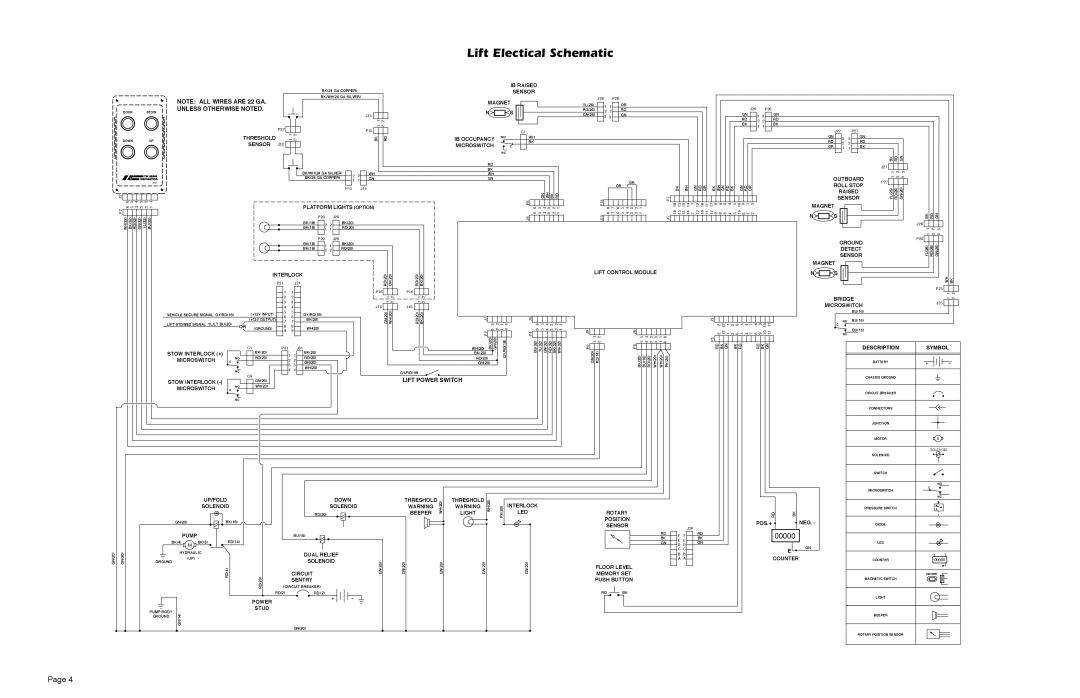 Braun A3 service manual Lift Electical Schematic 