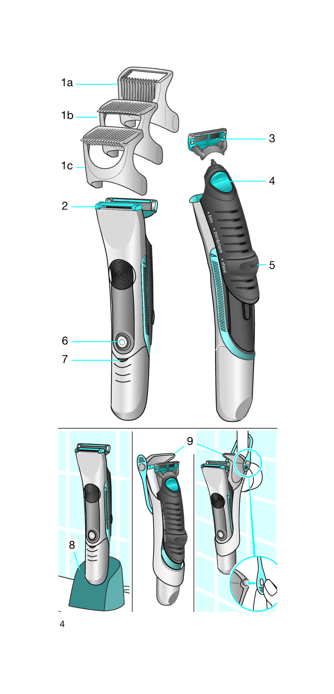 Braun B 35, B 55 manual Trim 