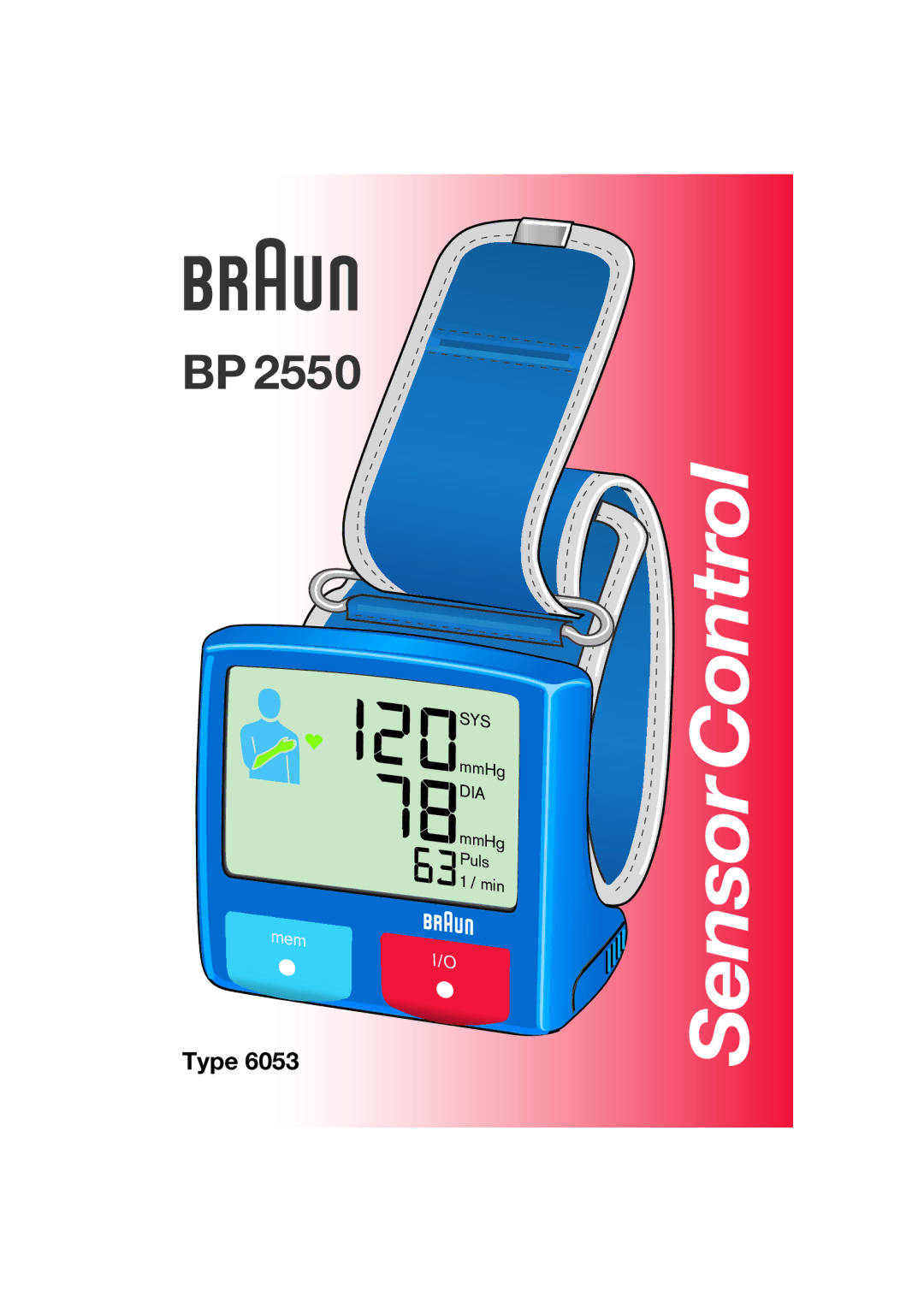 Braun BP2550 manual SensorControl 