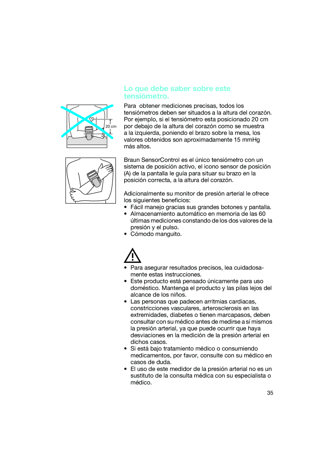 Braun BP2550 manual Lo que debe saber sobre este tensiómetro, Para obtener mediciones precisas, todos los 