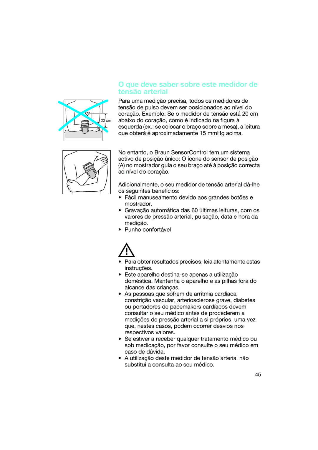 Braun BP2550 manual Que deve saber sobre este medidor de tensão arterial 