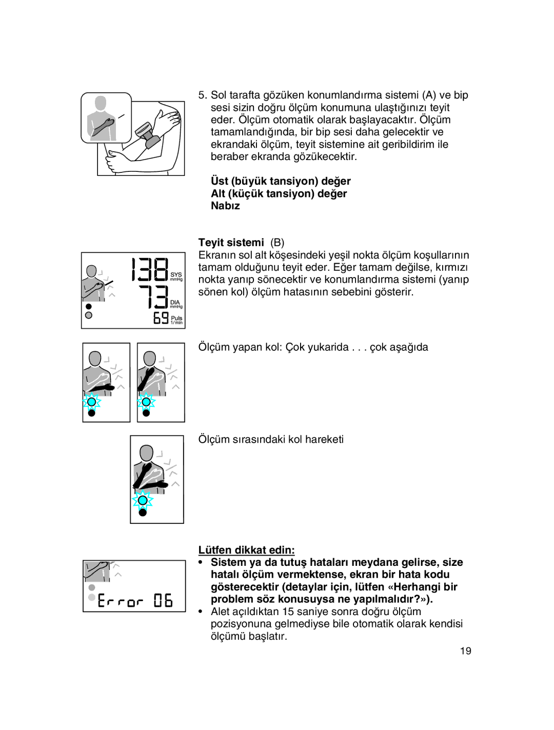 Braun BP3550, BP3560 manual Lütfen dikkat edin 