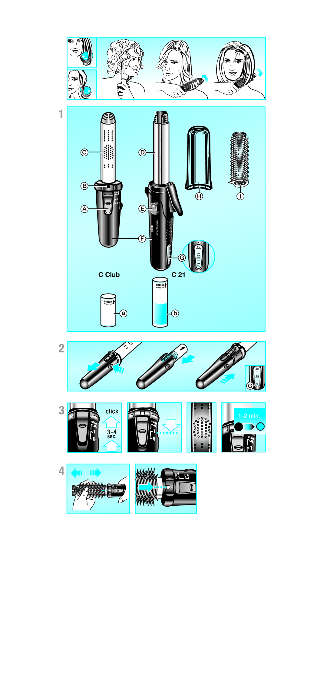 Braun C 21 manual Club 