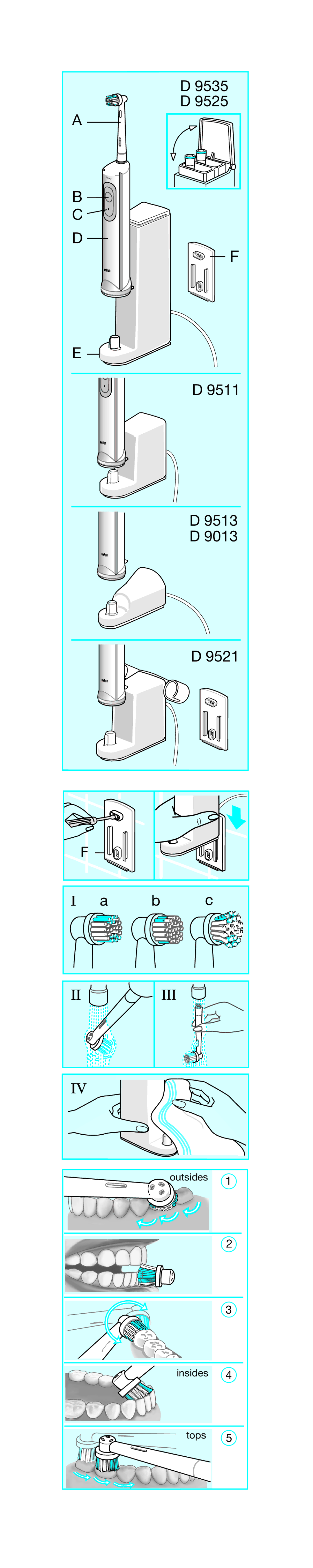 Braun D9521, D9535 manual 9535 9525 