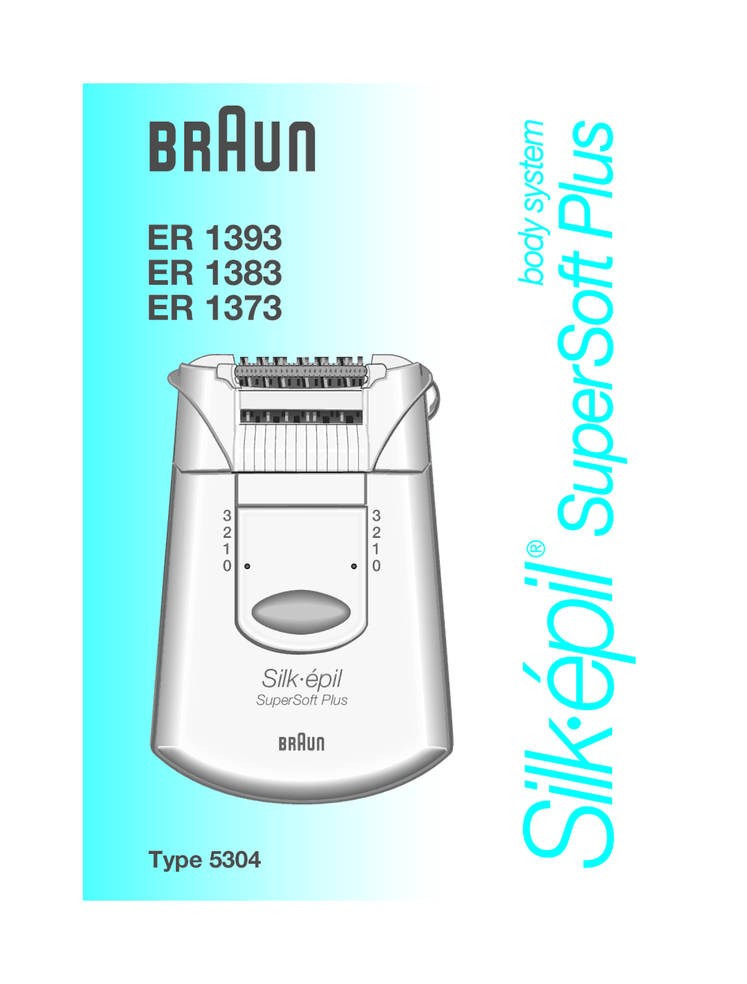 Braun ER 1373, ER 1393, ER 1383 manual Silk·épil 