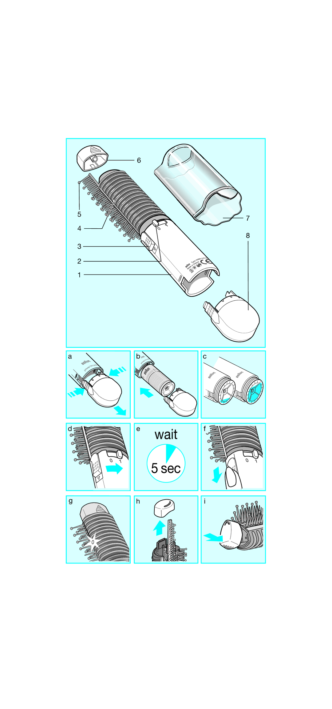 Braun HS 3 manual Wait 