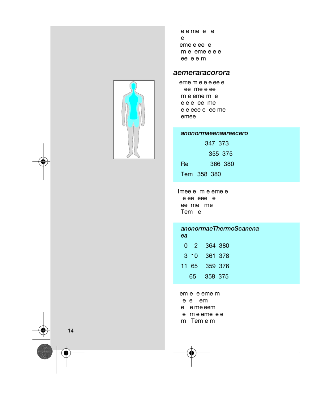 Braun IRT 3020, IRT 3520 manual La temperatura corporal, Rangos normales según la parte del cuerpo 