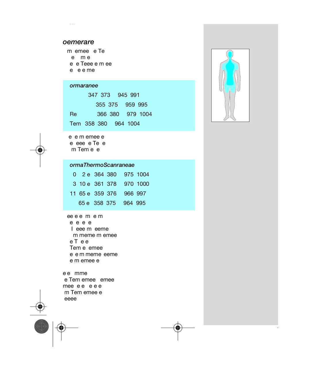 Braun IRT 3520, IRT 3020 manual Body temperature, Normal ranges by site, Normal ThermoScan ranges by age 