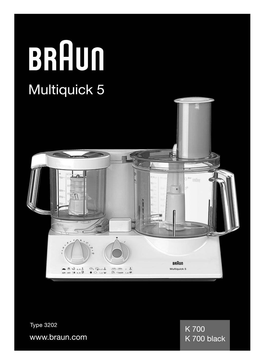 Braun K 700 black manual 