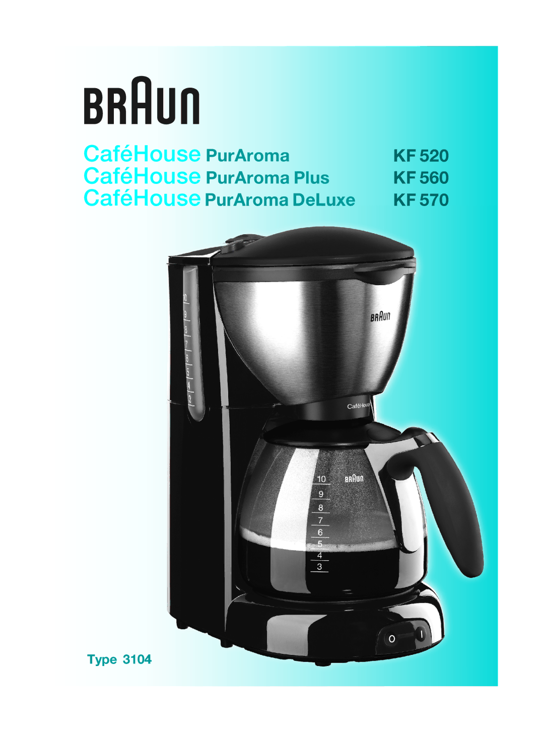 Braun KF 520 manual CaféHouse 