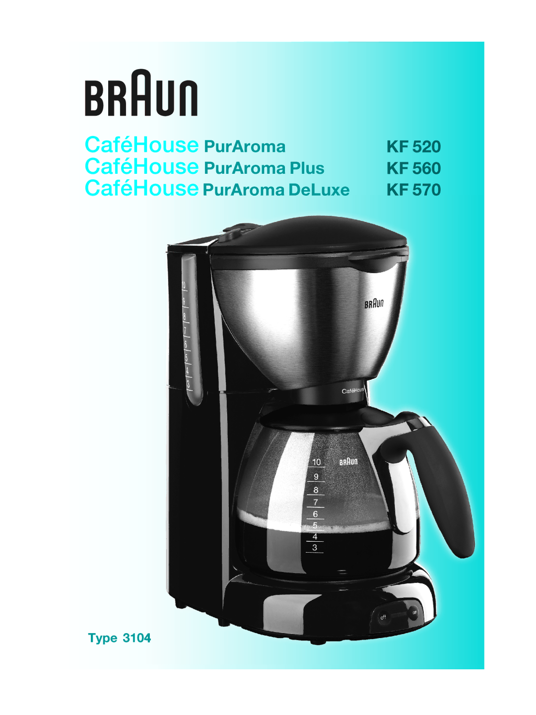 Braun KF 570 manual CaféHouse 