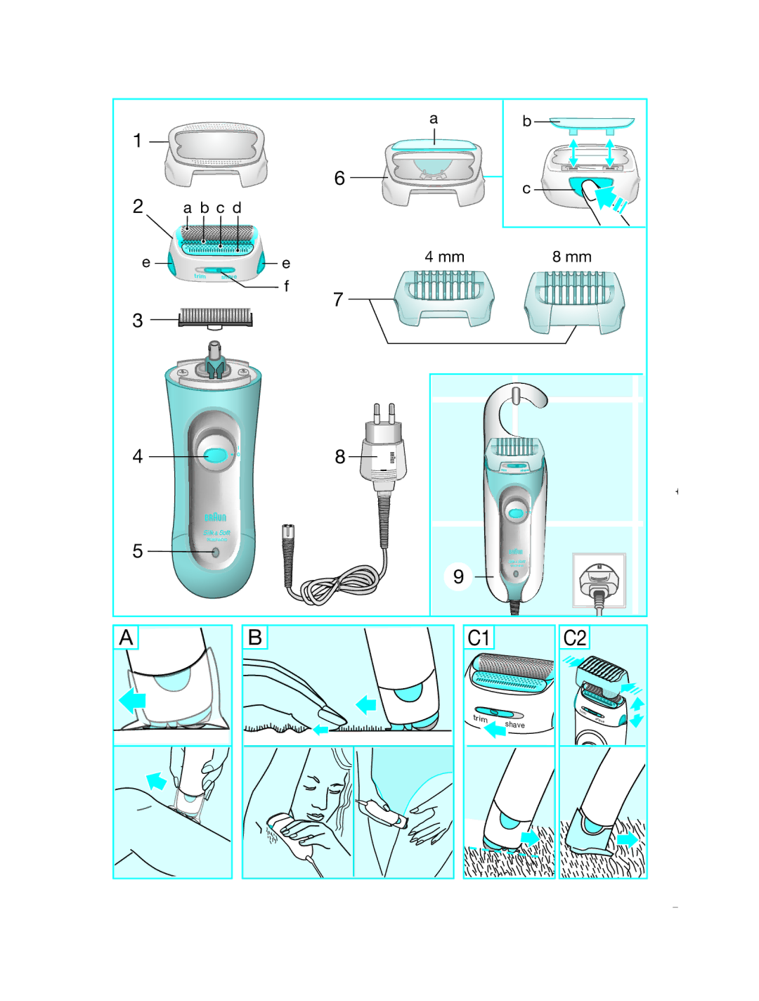 Braun LS 5560 manual B c d 