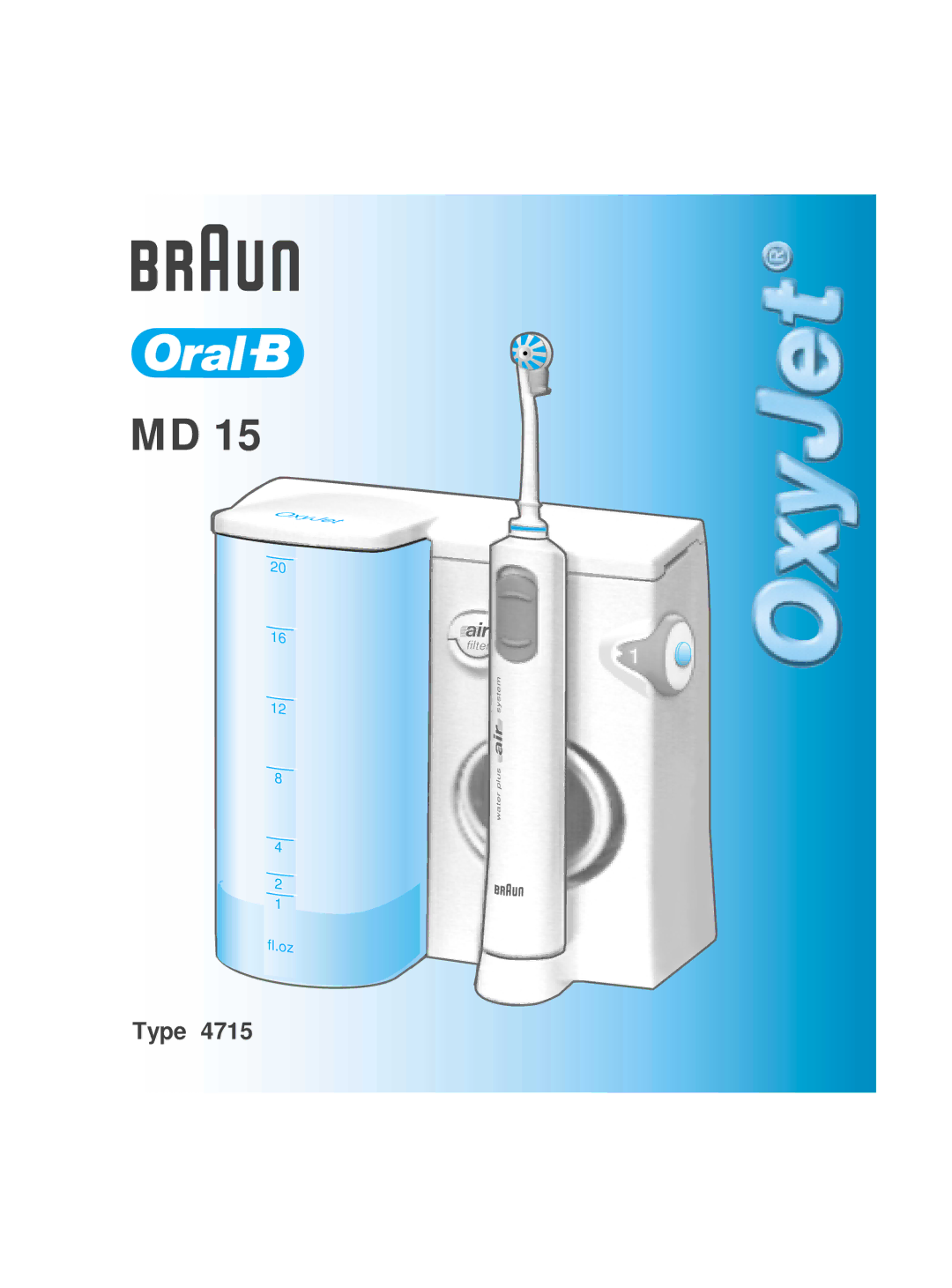 Braun MD 15 manual Type 