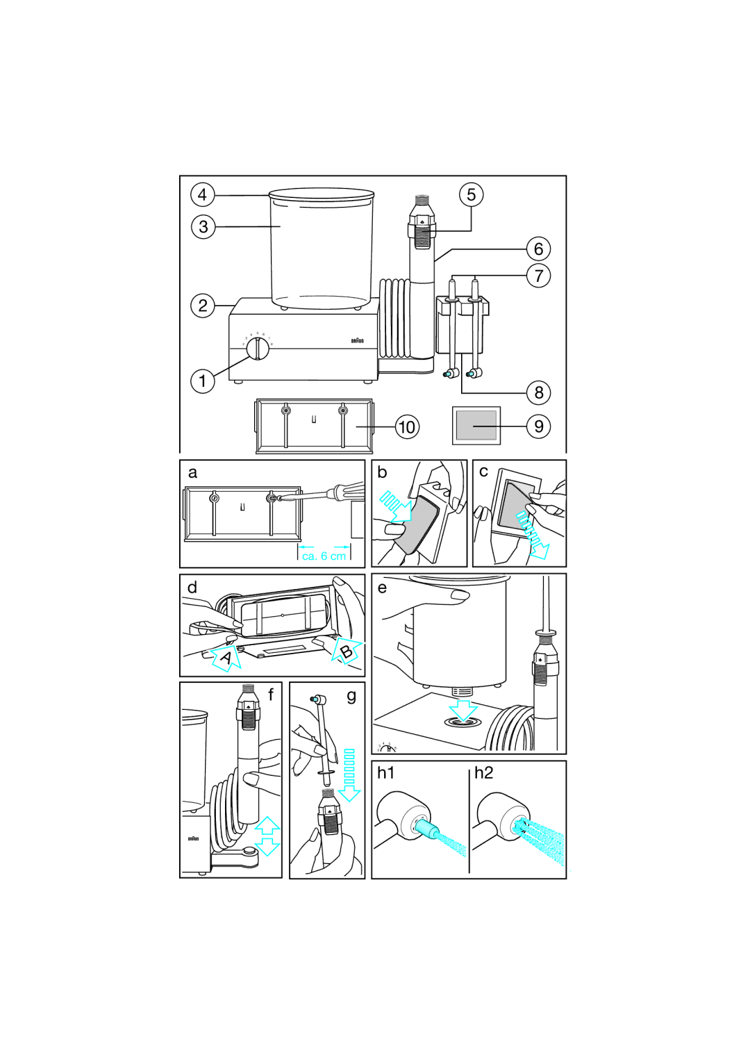 Braun MD 31 manual Ca cm 