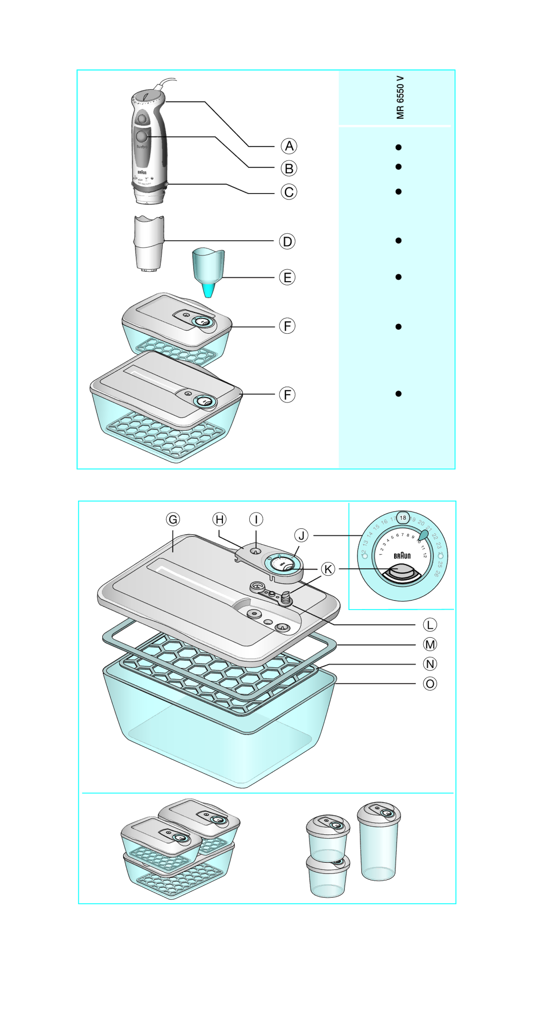 Braun MR 6550 V manual 