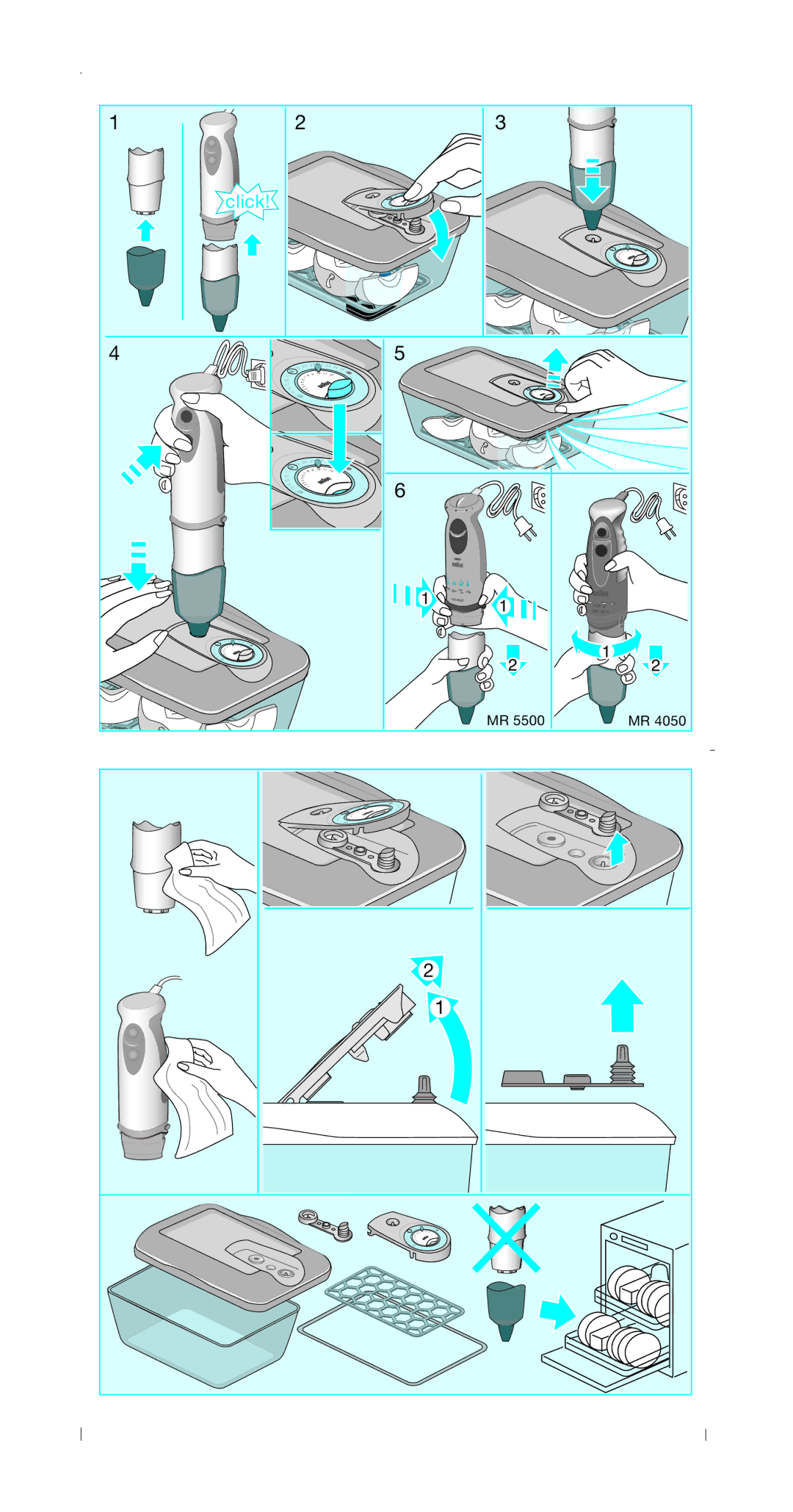 Braun MRV 5500, MRV 4050 CA manual Click 