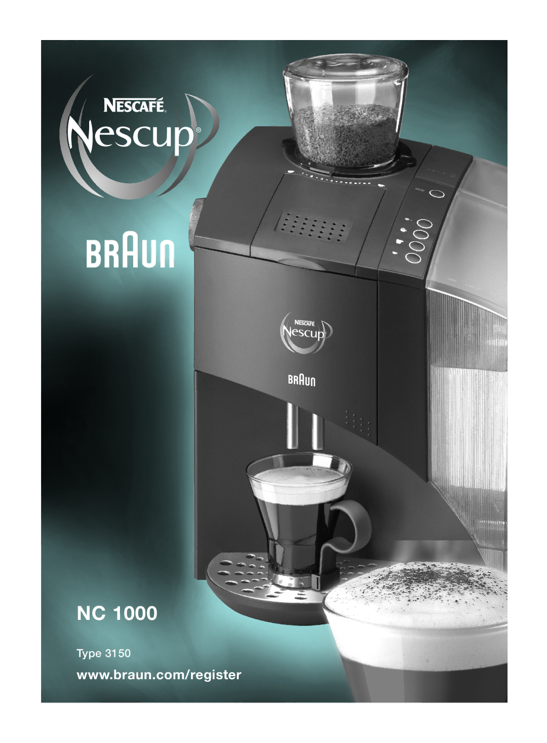 Braun NC1000 manual Type 