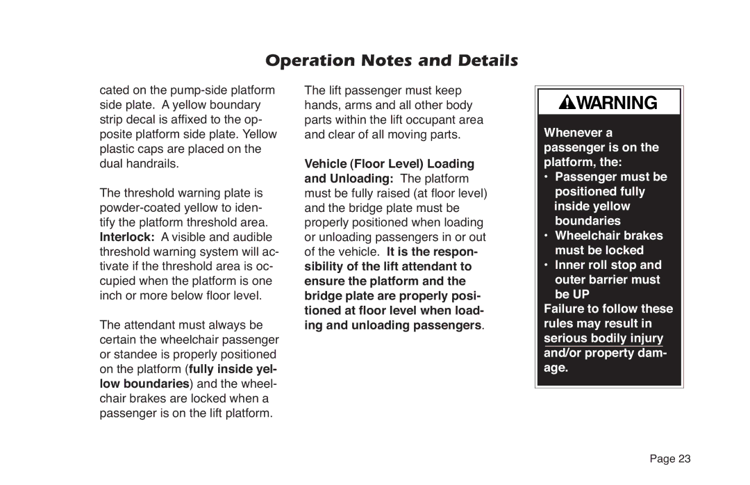 Braun NL Series manual Operation Notes and Details 