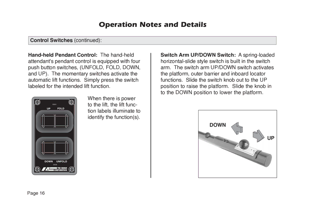 Braun NL955 manual Down 