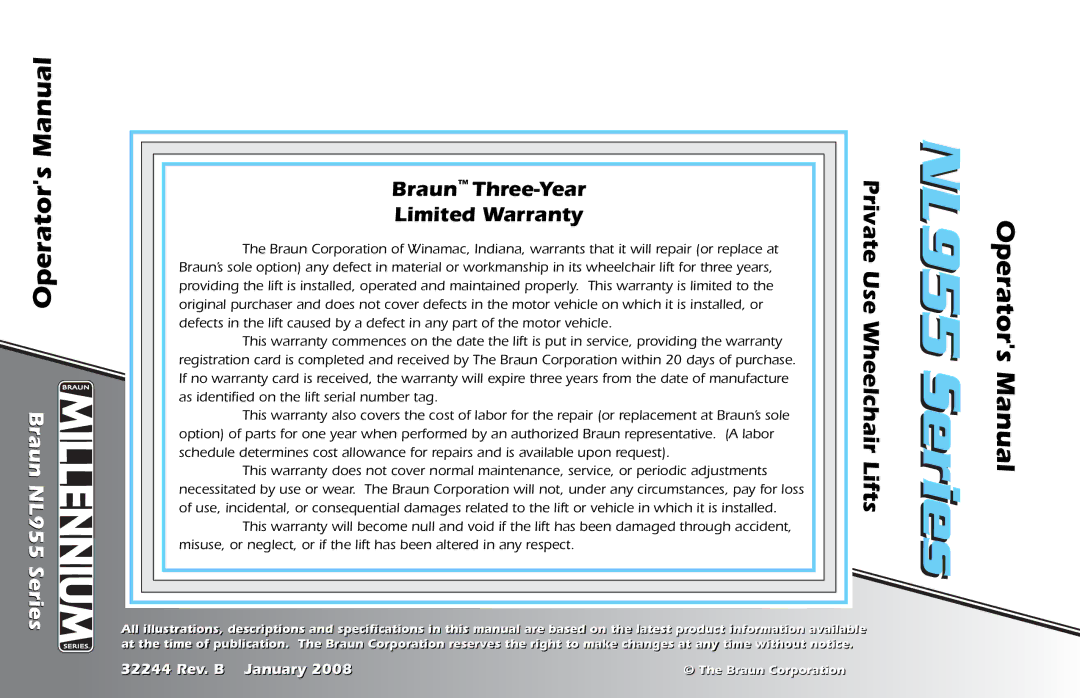 Braun NL955 manual ManualOperators 