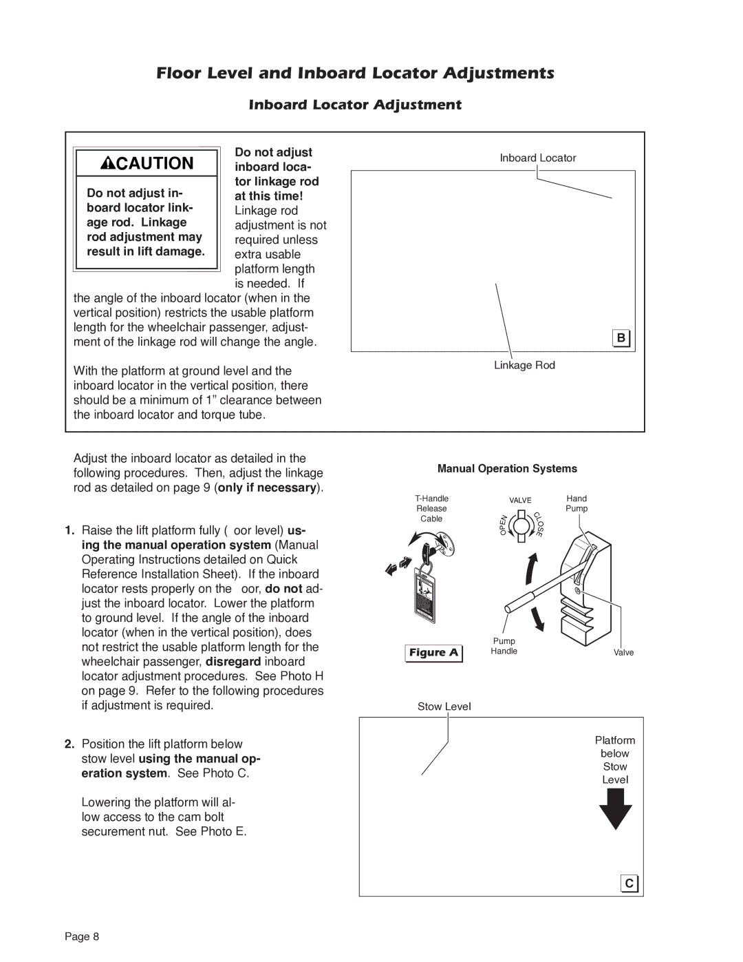 Braun NUVL603C service manual Inboard Locator Adjustment 