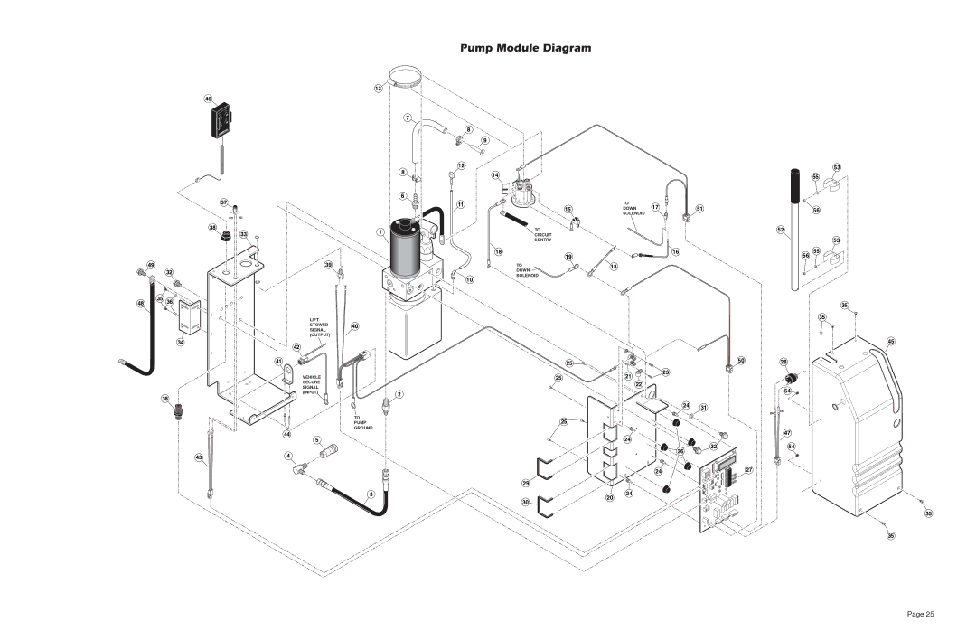 Braun NUVL603C service manual Pump Module Diagram 