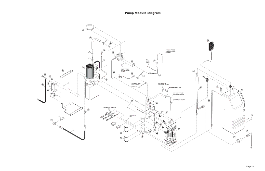 Braun NUVL855R service manual Pump Module Diagram 