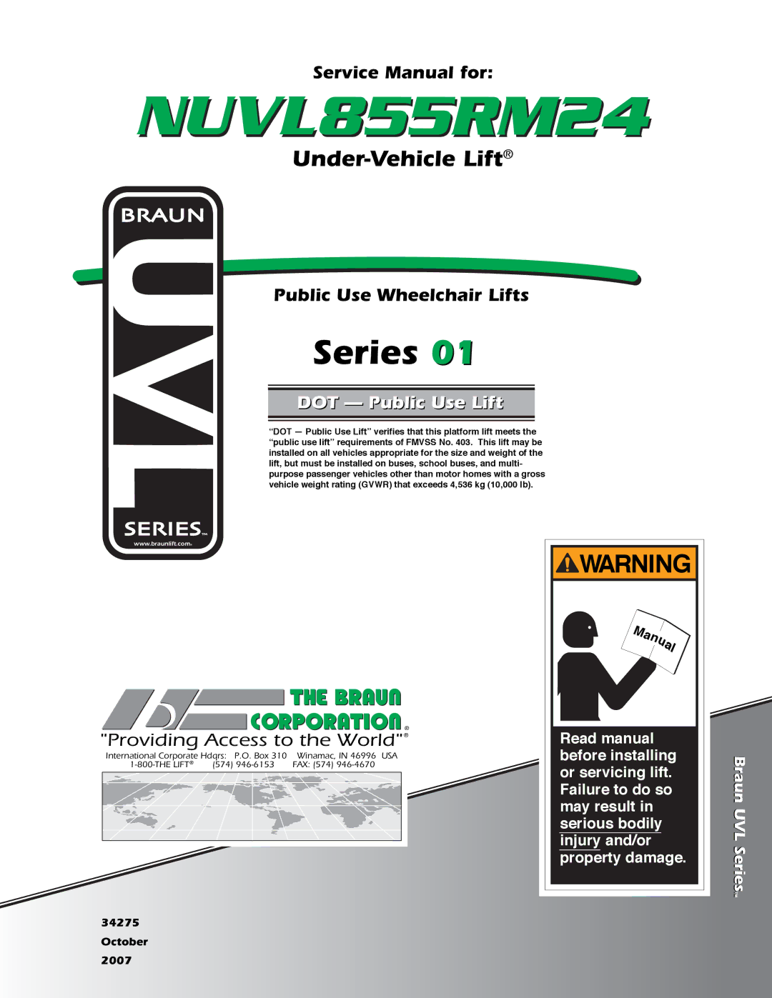 Braun NUVL855RM24 service manual Series 