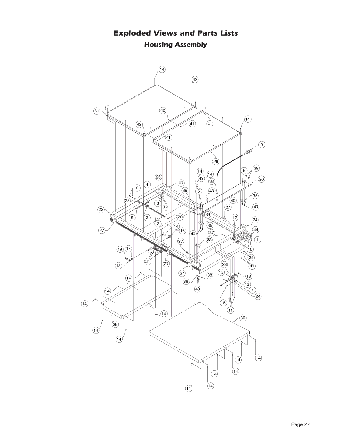 Braun NUVL855RM24 service manual Housing Assembly 