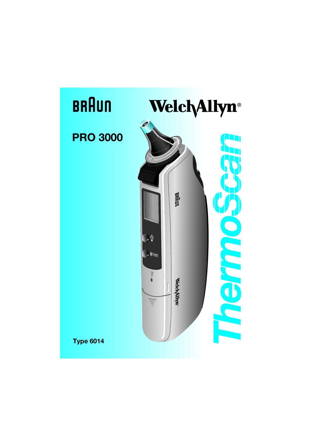 Braun Pro3000 manual ThermoScan 