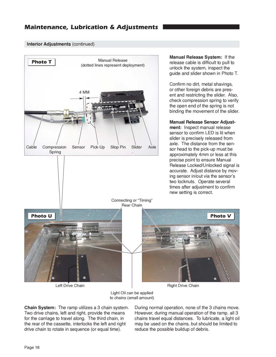 Braun RA200 service manual Photo T, Photo U 