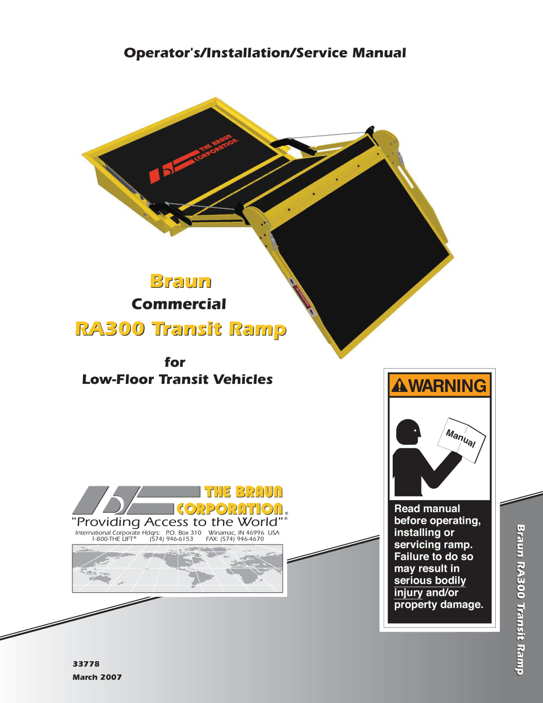 Braun RA300 service manual Braun 