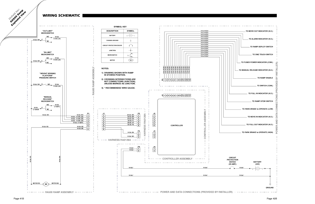 Braun RA500 service manual Wiring Schematic, Ramp 