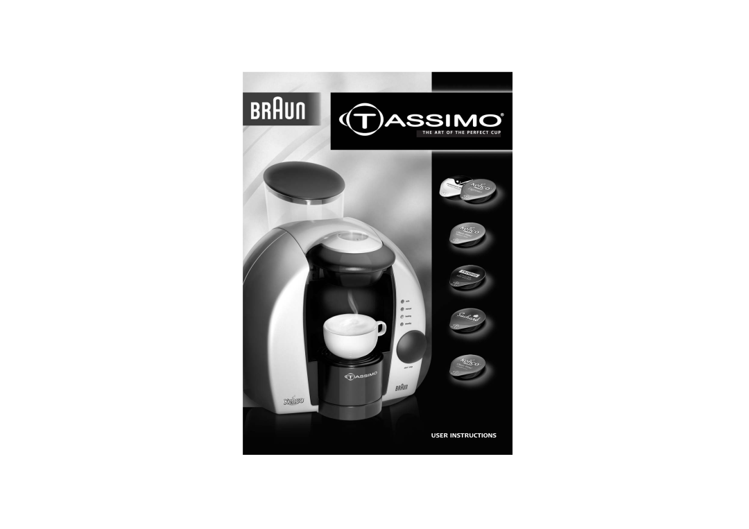 Braun Tassimo manual User Instructions 