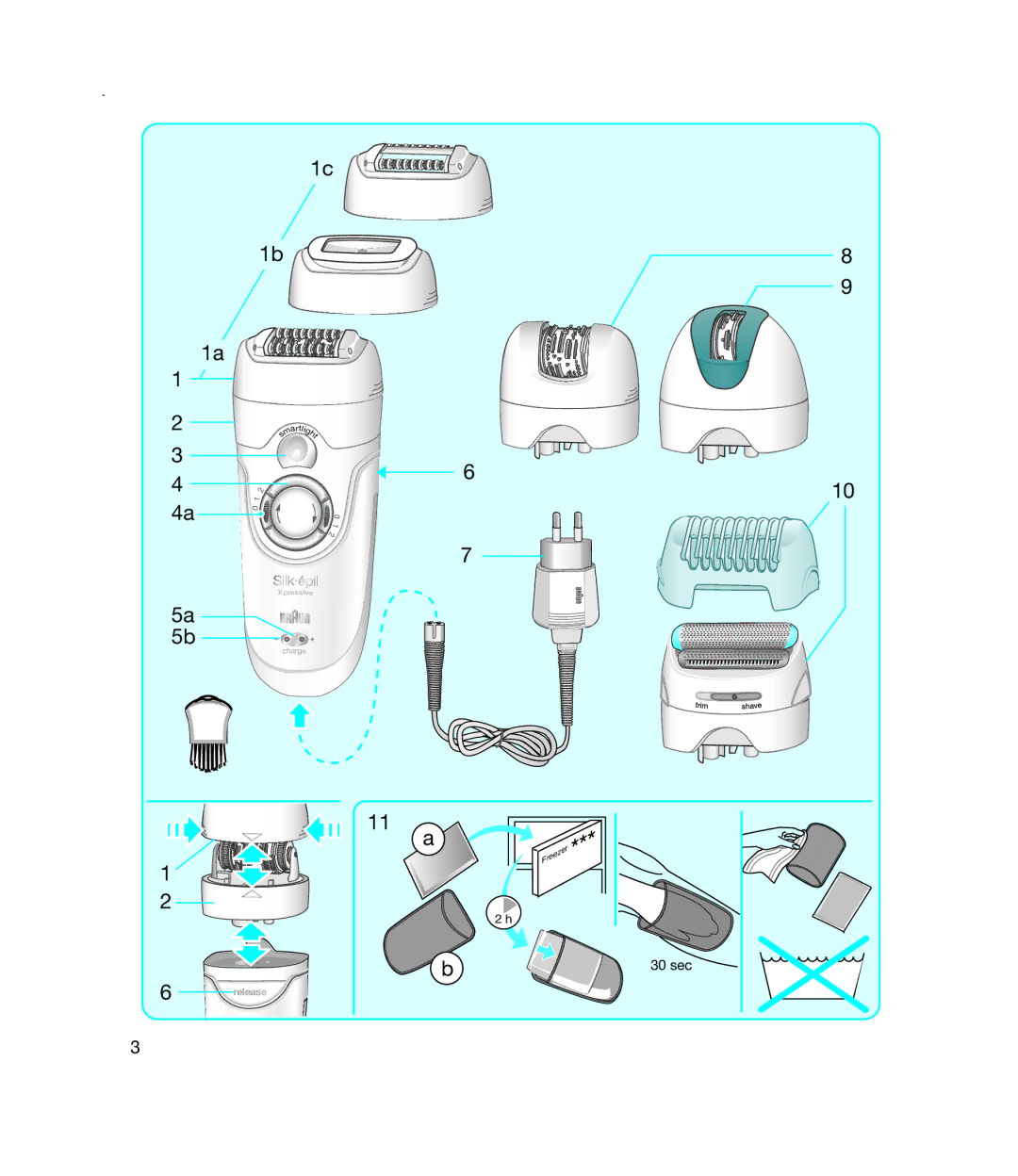 Braun TYPE 5375 manual 30 sec 