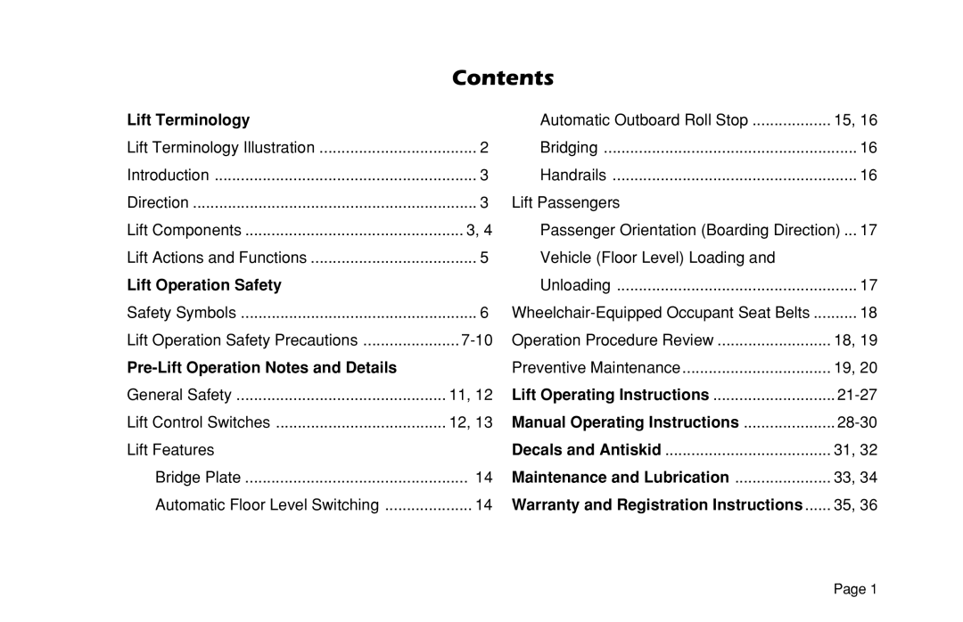 Braun VL955 manual Contents 