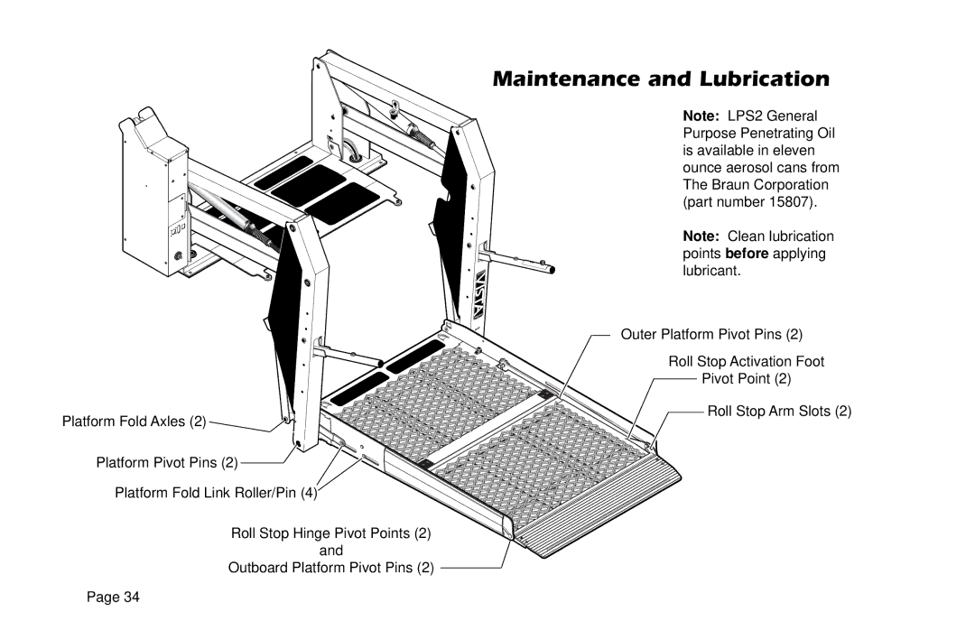 Braun VL955 manual Maintenance and Lubrication 