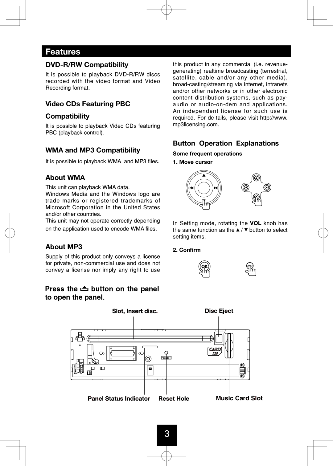 Bravo View IND-5000BT user manual Features 