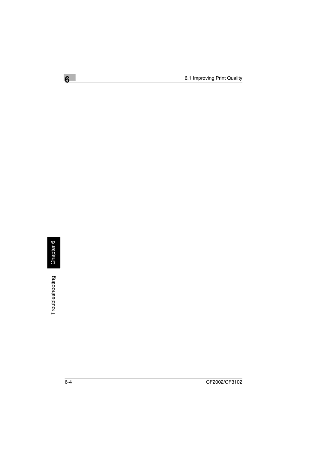 Breadman CF2002, CF3102 user manual Troubleshooting Chapter 