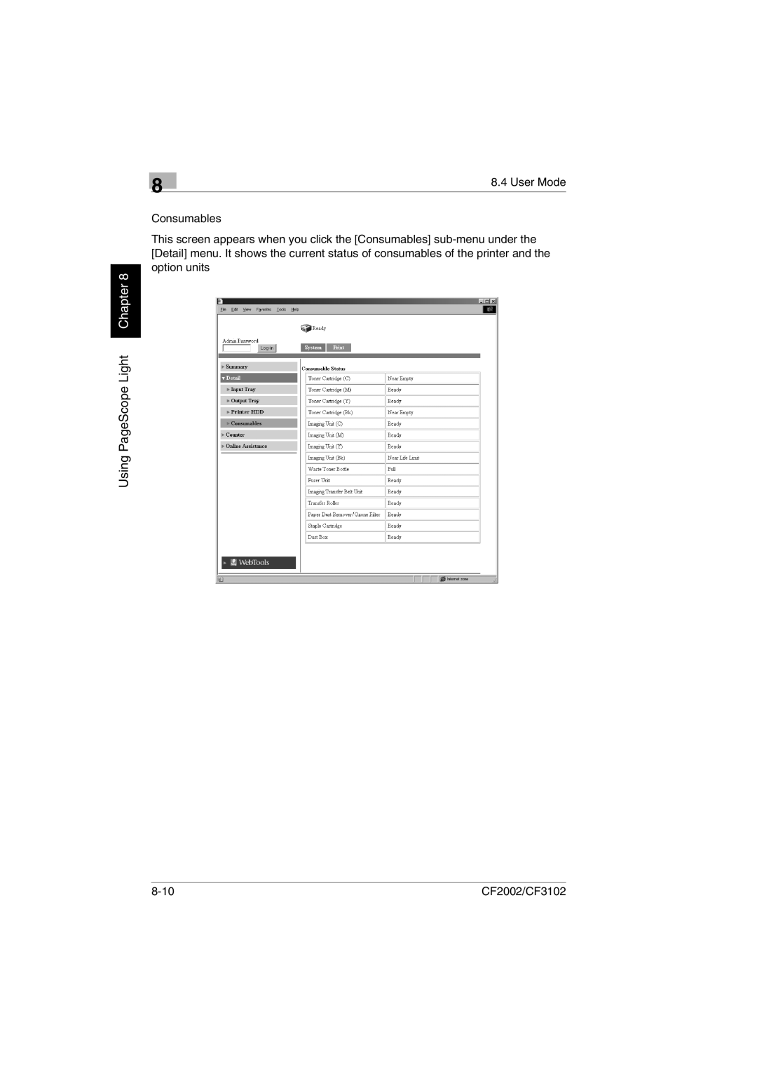 Breadman CF2002, CF3102 user manual User Mode 