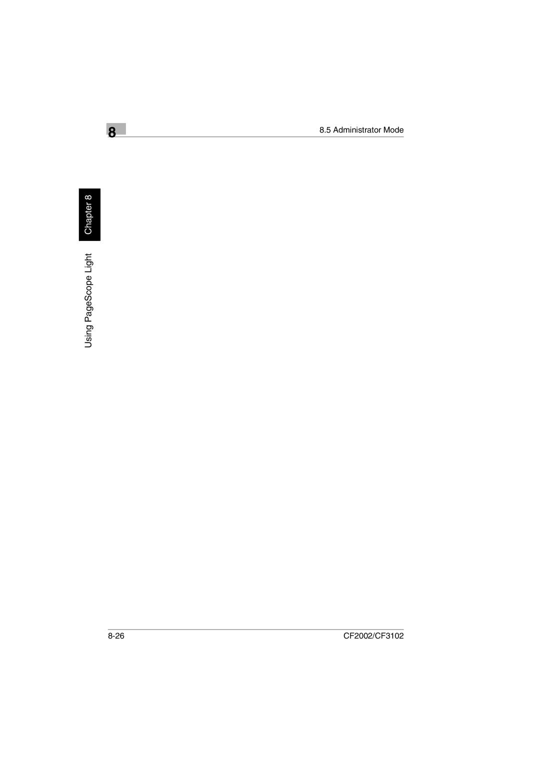 Breadman CF2002, CF3102 user manual Using PageScope Light Chapter 