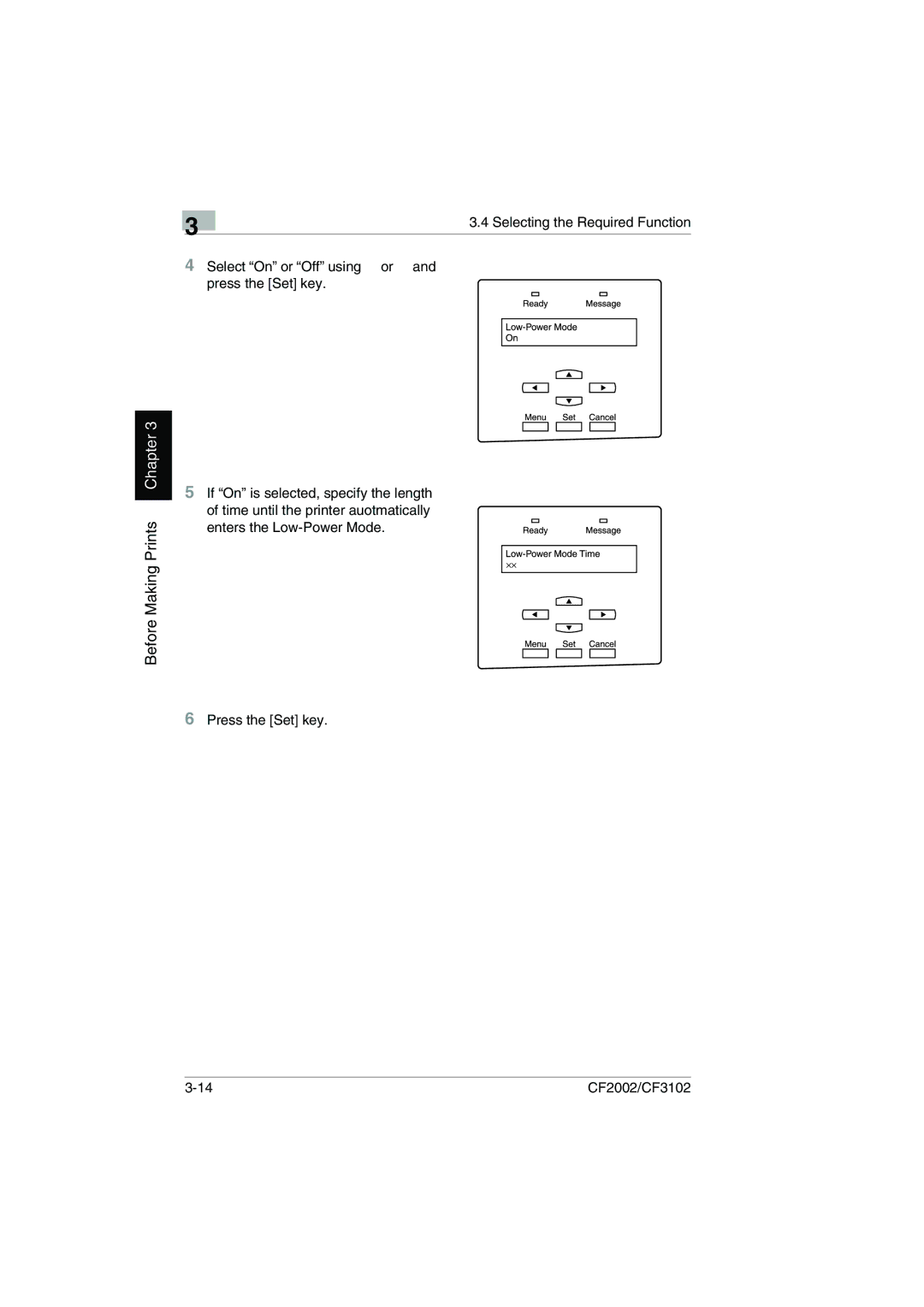 Breadman CF2002, CF3102 user manual Before Making Prints Chapter 