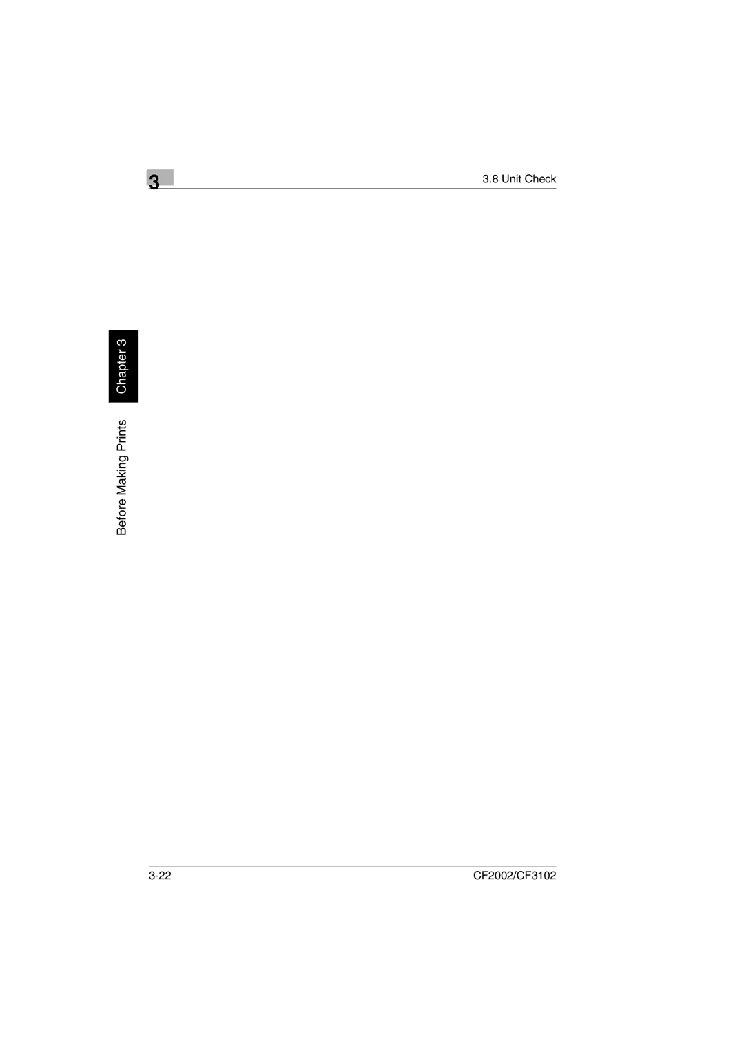 Breadman CF2002, CF3102 user manual Unit Check 