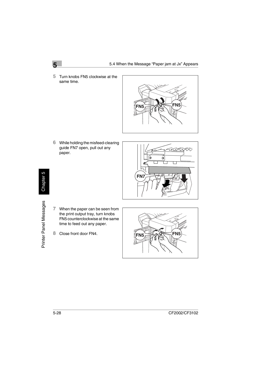 Breadman CF2002, CF3102 user manual Close front door FN4 