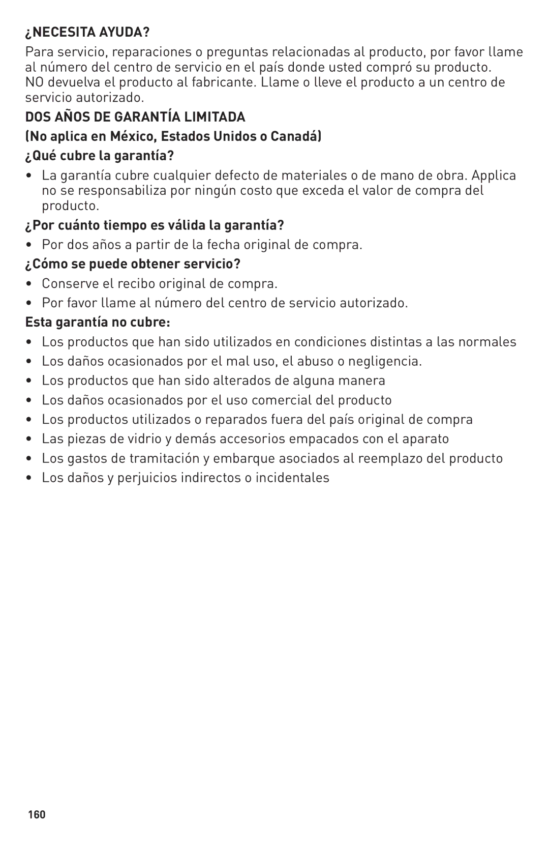 Breadman TR2500BC, Bring Home the Bakery manual ¿Necesita Ayuda?, DOS Años DE Garantía Limitada 